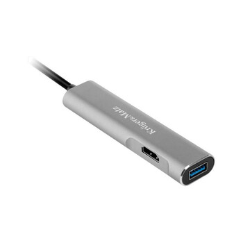KM0390 . Αντάπτορας (HUB) USB τύπου C σε HDMI / USB3.0 / SD / MicroSD / C Kruger&Matz