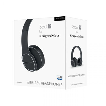KM0644 . Ασύρματα ακουστικά Kruger&Matz Soul 2, μαύρα
