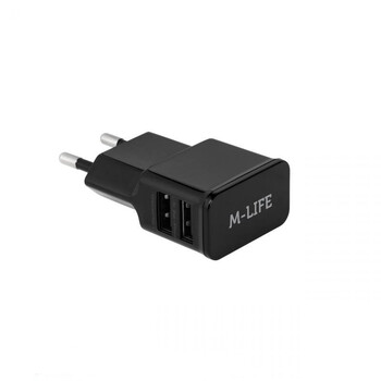 ML0951 . Φορτιστής 2xUSB 2Α M-LIFE