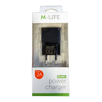 ML0951 . Φορτιστής 2xUSB 2Α M-LIFE