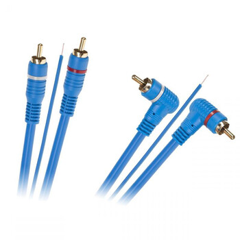 DM-2668-5 . Καλώδιο 2xRCA-2xRCA 5m, γωνία