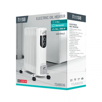 TSA8036 . Ηλεκτρική Θερμάστρα Λαδιού TEESA 2000W