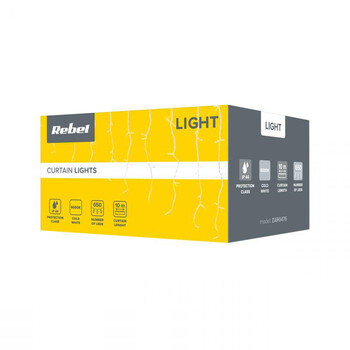 ZAR0476 . Χριστουγεννιάτικα LED 10m Ψυχρό Λευκό IP44