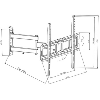 DM-76-870 . Βάση TV 32-65'' 40kg BLOW