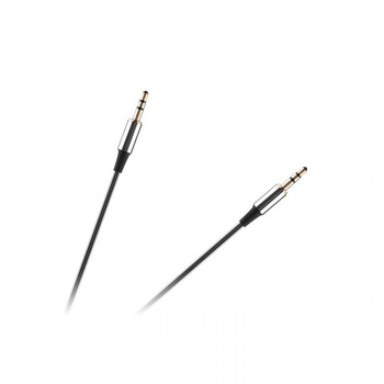 RB-6008-100-B . Καλώδιο jack 3.5mm - 3.5mm σπιράλ 1m REBEL