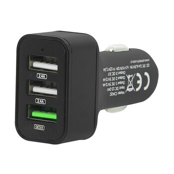 DM-75-748 . Φορτιστής αυτοκινήτου 3xUSB Quick Charge 3.0 BLOW
