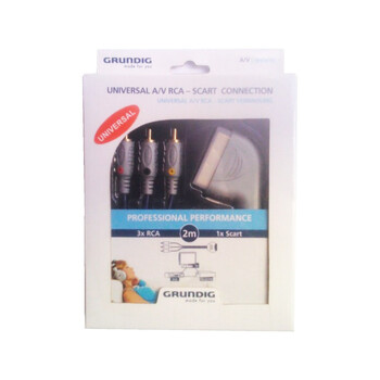 66573 . GRUNDIG καλώδιο SCART σε 3x RCA 2m
