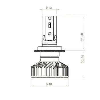 Auto Gauge  ΣΥΣΤΗΜΑ LED Κ9 H7
