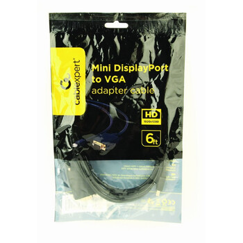 CABLEXPERT MINI DISPLAYPORT TO VGA ADAPTER CABLE BLACK 1,8M