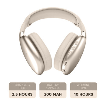 SONICGEAR BT5.4 HEADPHONES 2024 AIRPHONE 6 CHAMPAGNE