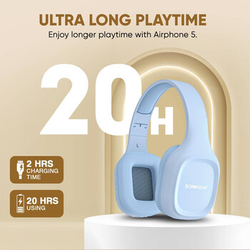 SONICGEAR BT5.4 OVER-EAR HEADPHONES AIRPHONE 5 RAINDROP