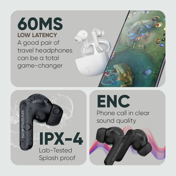 SONICGEAR BT5.4 ANC+ENC EARPUMP Q1 BLACK