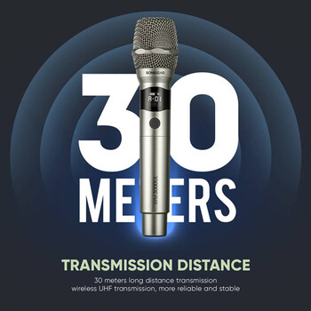 SONICGEAR DUAL PROFESSIONAL UHF WIRELESS LED MICROPHONE WM 3300 UL PLATINUM