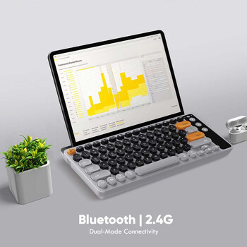 ALCATROZ MULTI DEVICE RECH KEYBOARD BT & 2.4G AIRDOCK 2 AUTUMN BLK