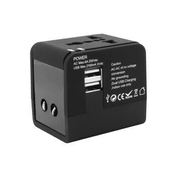 SBOX UNIVERSAL TRAVEL ADAPTER & USB CHARGER