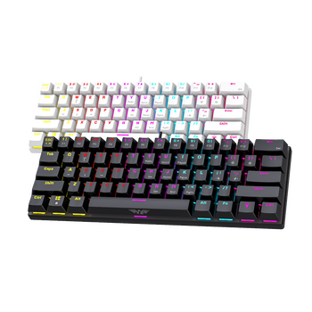 ARMAGGEDDON 61-KEYS WIRED MECH KEYBOARD BL.SW. MKA-1C CORE CLICKY WHITE