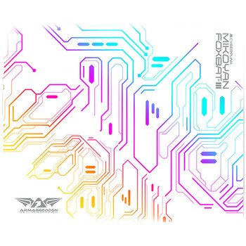ARMAGGEDDON 2.4G WIRELESS GAMING MOUSE RGB 10000 CPI MIKOYAN FOXBAT-III CYBERPUNK WHITE