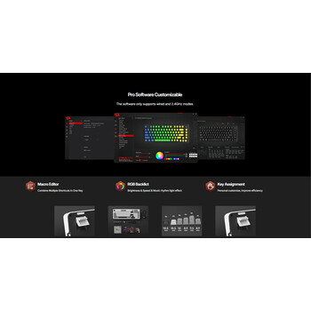 Gaming πληκτρολόγιο - Redragon K688WG-RGB-PRO