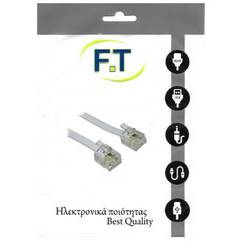 FTT16-303 WHITE Τηλεφ. καλωδίωση 5m