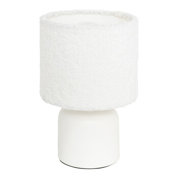 Επιτραπέζιο φωτιστικό Jela pakoworld σε λευκή απόχρωση Φ14x22εκ