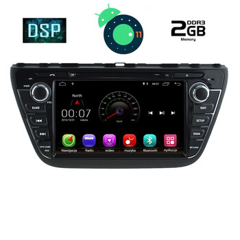 DIGITAL IQ X378M_GPS (8'' DVD).      MULTIMEDIA OEM  SUZUKI SX4 S-CROSS mod. 2014&gt;
ANDROID 11  R
CPU: MTK  A9  1.3Ghz | Quad Core
RAM: 2GB DDR3 | NAND FLASH: 32GB

SUPPORTS STEERING WHEEL COMMANDS with CAN-BUS