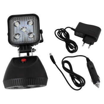 GloboStar® 79036 Φορητός Επαναφορτιζόμενος Προβολέας Εργασίας LED CREE XML2-T6 Chip 25W 2500lm με 3 Modes & με Καλώδιο Φόρτισης για Αυτοκίνητο & Πρίζας IP54 Ψυχρό Λευκό 6000K