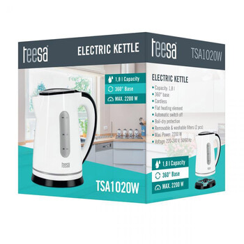 TSA1020W . Ηλεκτρικός Βραστήρας TEESA 1.8L Λευκός