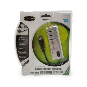 CHB265U2-EU . OKION Mini Docking Station High Speed USB+Ethernet