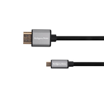 KM1238 . Καλώδιο HDMI - micro HDMI 1,8m Kruger&Matz Basic