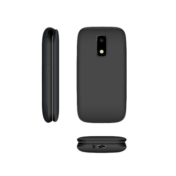 LAMTECH FLIP PHONE 2.8' DISPLAY WITH BT, FM RADIO, SOS, 1400 mAh, GR MENU FLIP-X BLACK