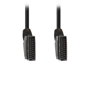 Nedis Cvgt31000bk50 Scart Cable Scart Male - Scart Male 5.0m Black