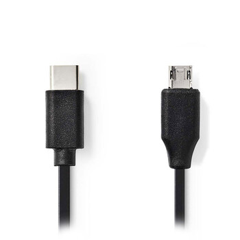 Nedis Ccgp60750bk10 usb 2.0 Cable Type-c Male-Micro b Male 1.0m Black