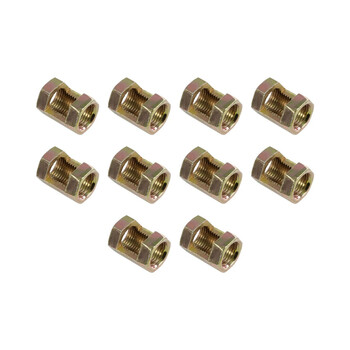 GLOBOSTAR® PIPEADAPT 79594 Μεταλλικός DIY Σύνδεσμος για Ολόπασους Σωλήνες Φωτιστικών - Μ1.3 x Π1.3 x Υ2cm - Πακέτο 10 Τεμαχίων