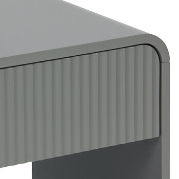 Κομοδίνο Zeplen pakoworld MDF σε γκρι απόχρωση 40x40x53εκ