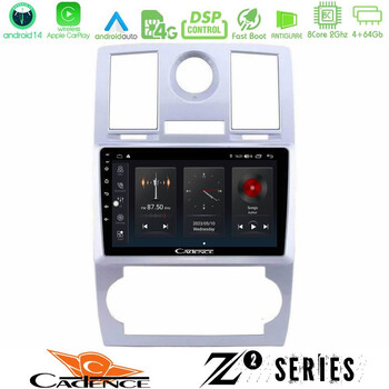 Cadence z2 Series 8core Android14 4+64gb  Chrysler 300c Navigation Multimedia Tablet 9" με Carplay & Android Auto u-z2-Ch0743