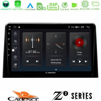 Cadence z2 Series 8core Android14 4+64gb  Peugeot Partner / Citroën Berlingo 2020-> Navigation Multimedia Tablet 10" με Carplay & Android Auto u-z2-Ct1028