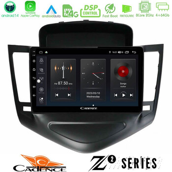 Cadence z2 Series 8core Android14 4+64gb     Chevrolet Cruze 2009-2012 Navigation Multimedia Tablet 9"  με Carplay & Android Auto (Μαύρο) u-z2-Cv0045