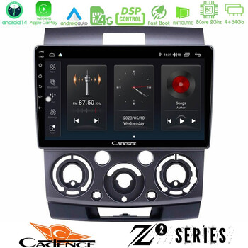 Cadence z2 Series 8core Android14 4+64gb  Ford Ranger/mazda Bt50 Navigation Multimedia Tablet 9" με Carplay & Android Auto u-z2-Fd0687