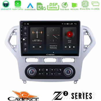 Cadence z2 Series 8core Android14 4+64gb  Ford Mondeo 2007-2011 (Auto A/c) Navigation Multimedia Tablet 9" με Carplay & Android Auto u-z2-Fd0919ac