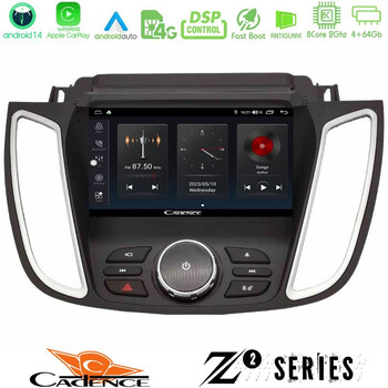 Cadence z2 Series 8core Android14 4+64gb  Ford Kuga/c-max 2013-2019 Navigation Multimedia Tablet 9" με Carplay & Android Auto u-z2-Fd2025