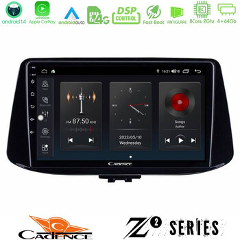Cadence z2 Series 8core Android14 4+64gb  Hyundai i30 Navigation Multimedia Tablet 9" με Carplay & Android Auto u-z2-Hy0890