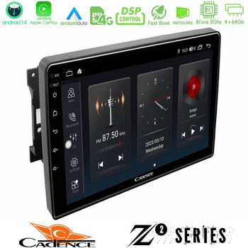 Cadence z2 Series 8core Android14 4+64gb  Chrysler / Dodge / Jeep Navigation Multimedia Tablet 10" με Carplay & Android Auto u-z2-Jp0744