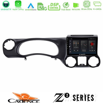 Cadence z2 Series 8core Android14 4+64gb  Jeep Wrangler 2011-2014 Navigation Multimedia Tablet 10" με Carplay & Android Auto u-z2-Jp0787