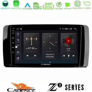 Cadence z2 Series 8core Android14 4+64gb  Mercedes r Class Navigation Multimedia Tablet 9" με Carplay & Android Auto u-z2-Mb0781