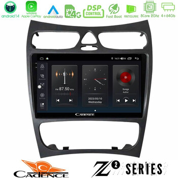 Cadence z2 Series 8core Android14 4+64gb  Mercedes clk Class W209 2000-2004 Navigation Multimedia Tablet 9" με Carplay & Android Auto u-z2-Mb1452