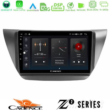Cadence z2 Series 8core Android14 4+64gb  Mitsubishi Lancer 2004 – 2008 Navigation Multimedia Tablet 9" με Carplay & Android Auto u-z2-Mt608