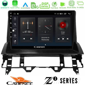 Cadence z2 Series 8core Android14 4+64gb  Mazda6 2002-2006 Navigation Multimedia Tablet 10" με Carplay & Android Auto u-z2-Mz1213