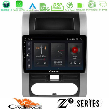 Cadence z2 Series 8core Android14 4+64gb  Nissan x-Trail t31 Navigation Multimedia Tablet 10" με Carplay & Android Auto u-z2-Ns0223