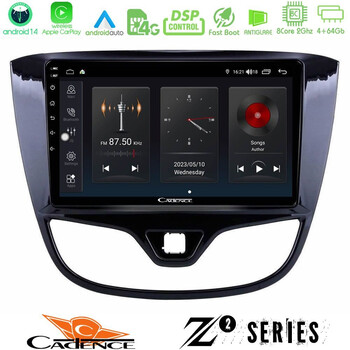 Cadence z2 Series 8core Android14 4+64gb  Opel Karl 2017-2019 Navigation Multimedia Tablet 9" με Carplay & Android Auto u-z2-Op1060