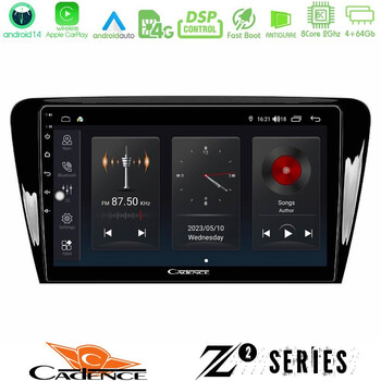 Cadence z2 Series 8core Android14 4+64gb  Skoda Octavia 7 Navigation Multimedia Tablet 10" με Carplay & Android Auto u-z2-Sk007